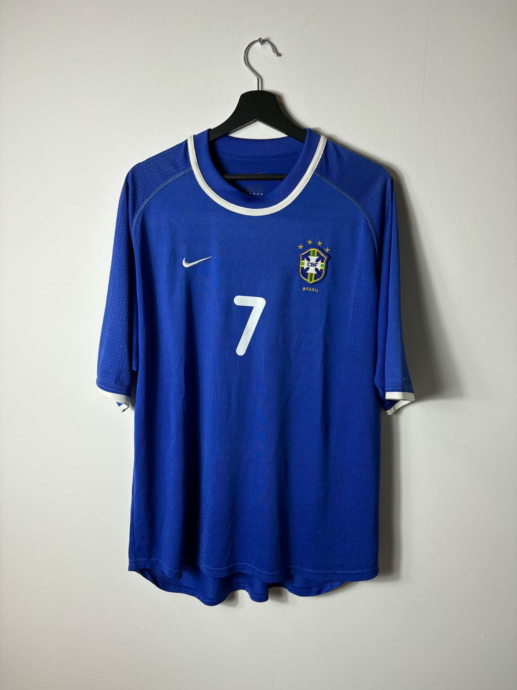 Brasilien 1998–2000 Hjemmetrøje – Ronaldinho #7 L