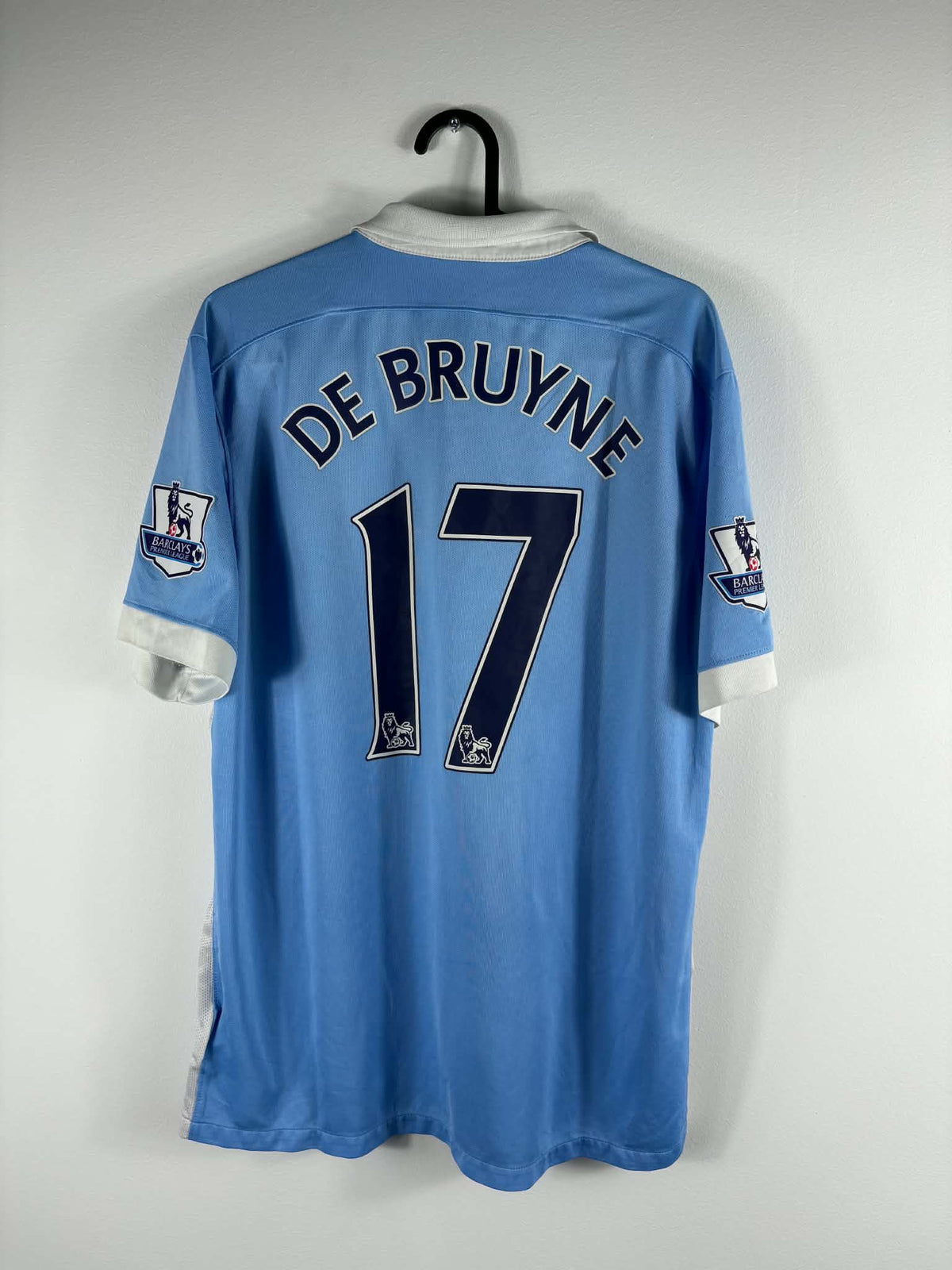 Manchester City 2015/16 hjemmebanetrøje – Kevin De Bruyne #17 L