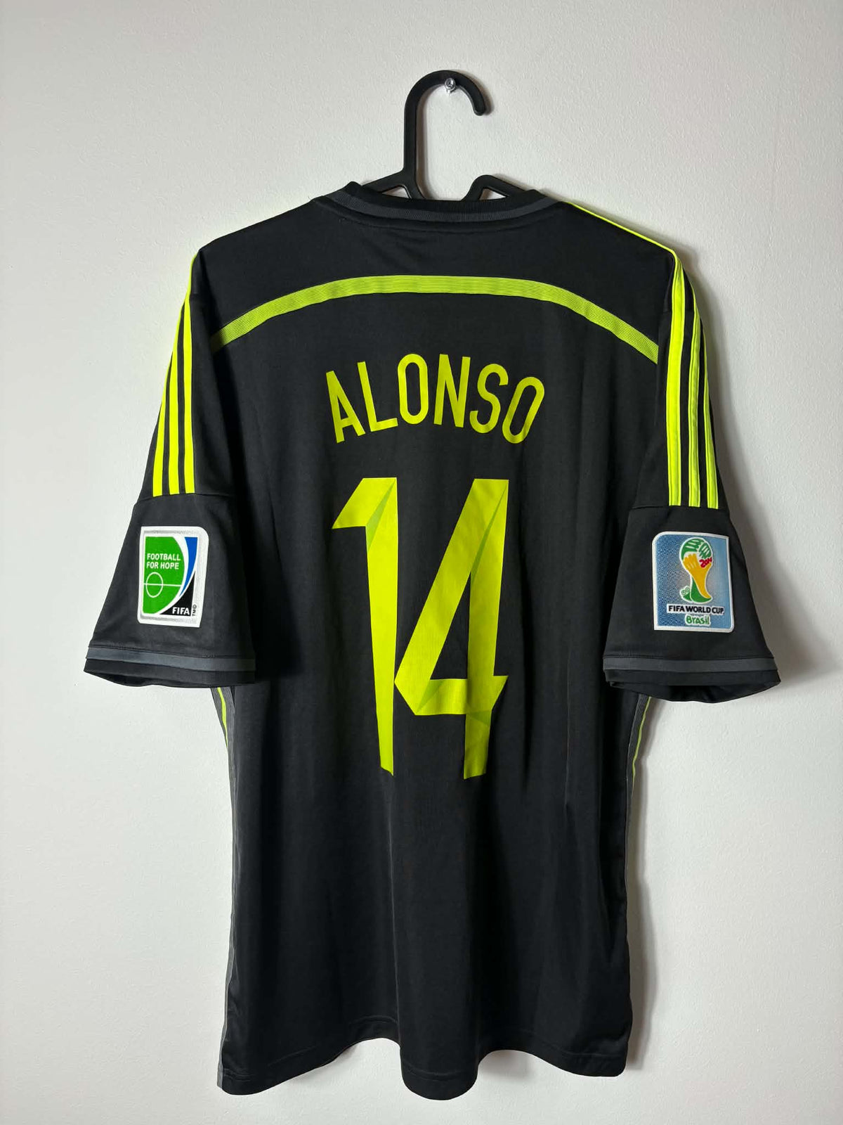 Spanien 2014 VM Udebanetrøje – Xabi Alonso #14 M
