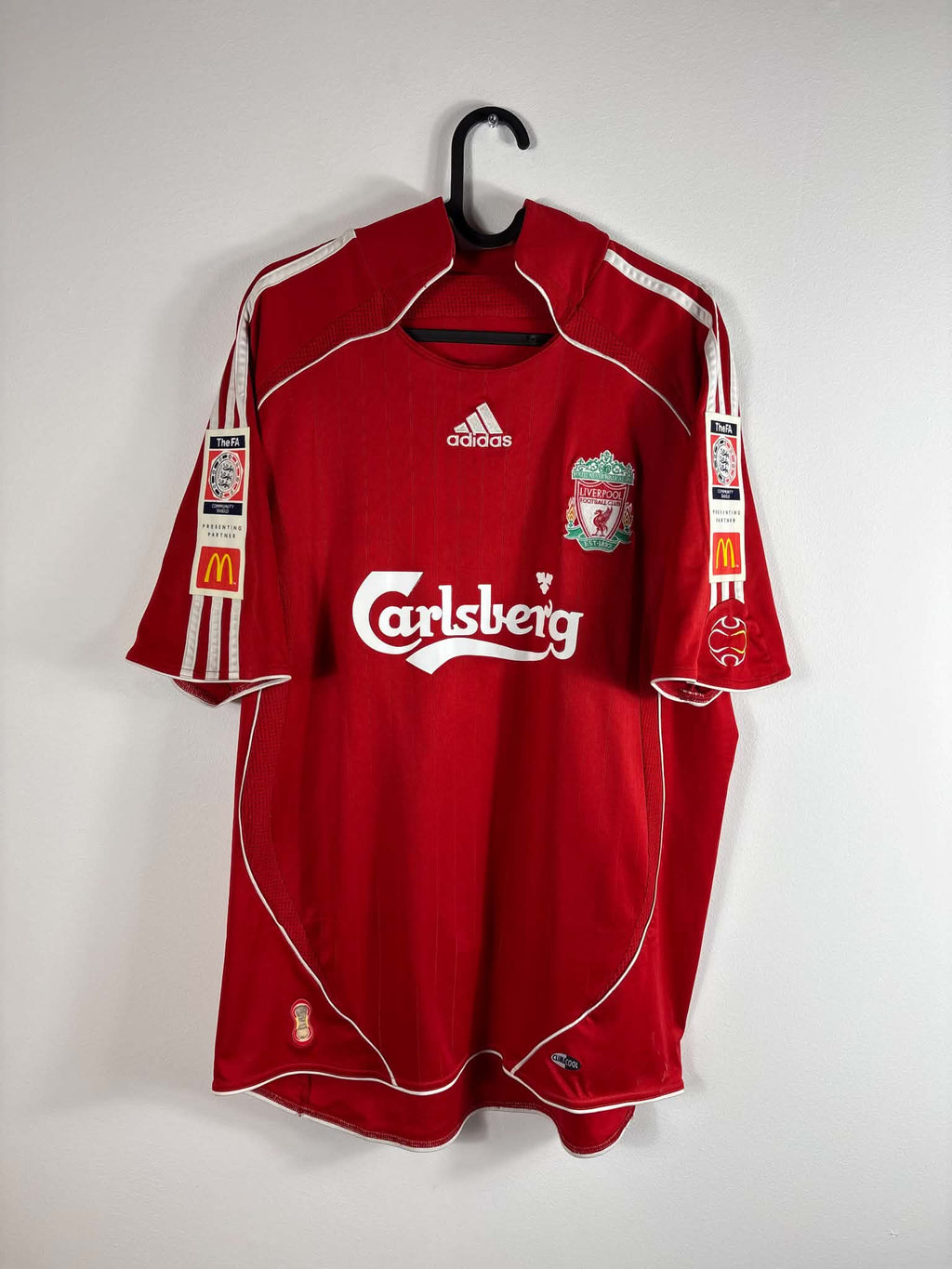 Liverpool 2006/08 hjemmebanetrøje – Steven Gerrard #8 XL