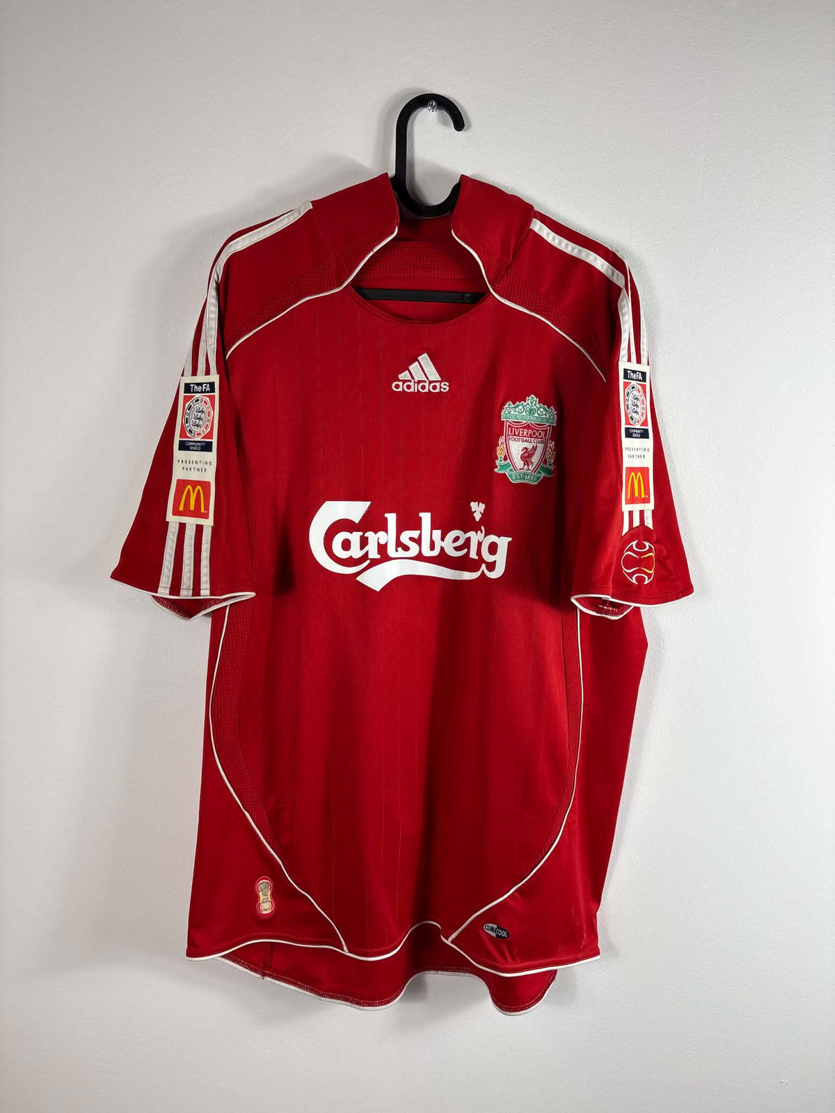 Liverpool 2006/08 hjemmebanetrøje – Steven Gerrard #8 XL