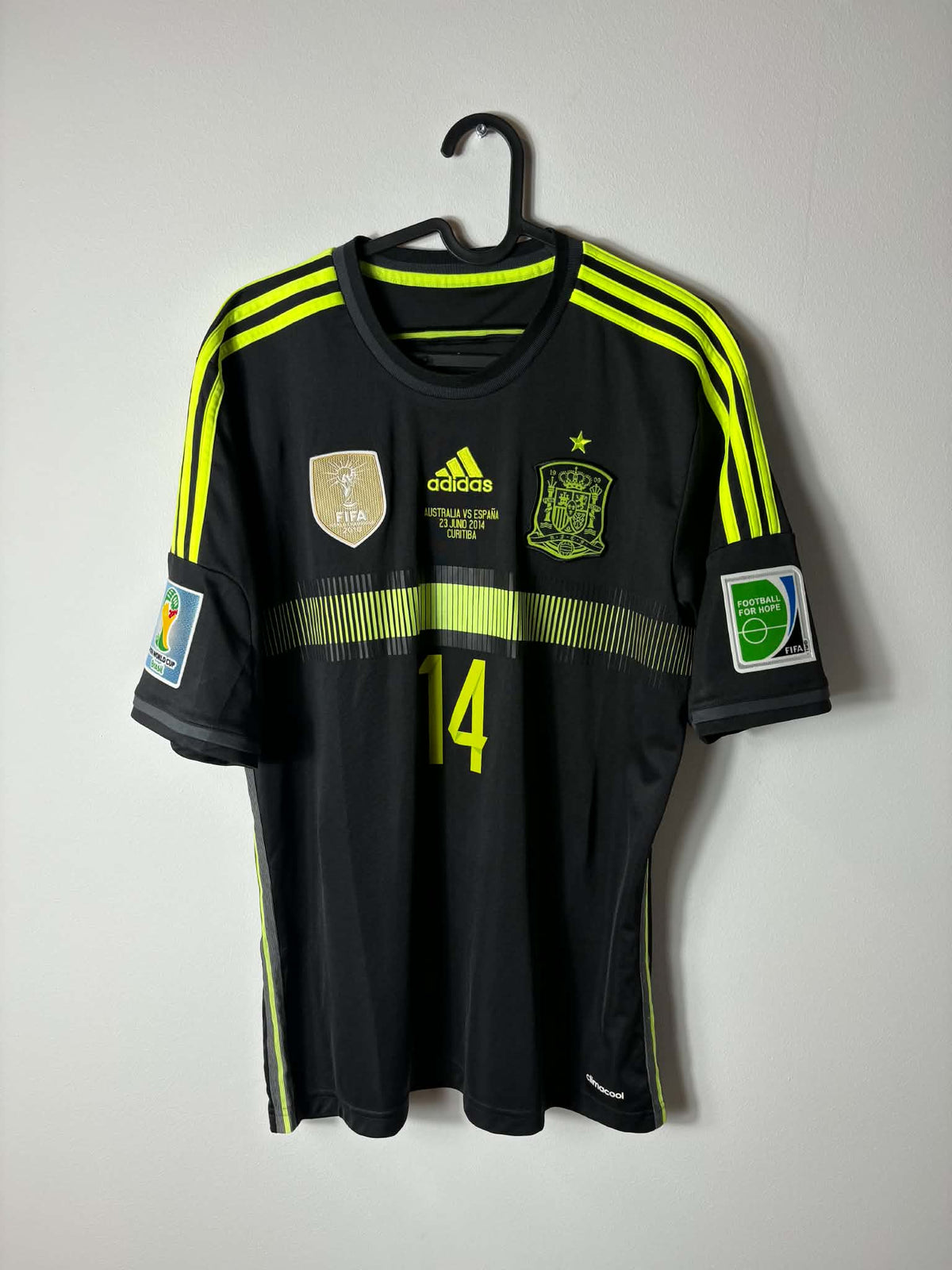 Spanien 2014 VM Udebanetrøje – Xabi Alonso #14 M