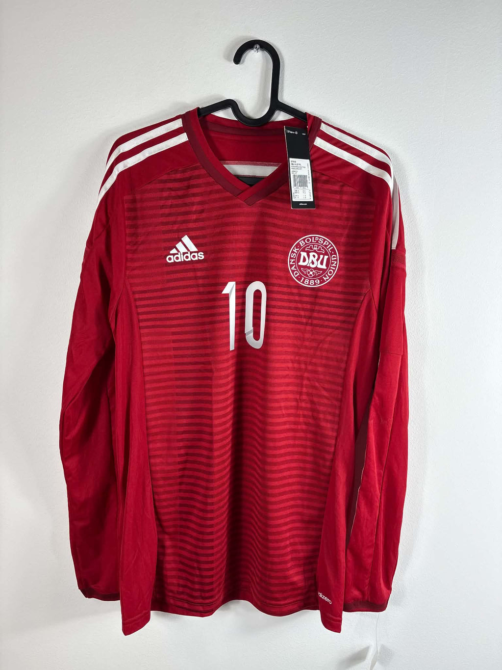Danmark 2014 hjemmebanetrøje – Christian Eriksen #10 Match Issued M